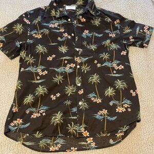Mens short sleeve button up